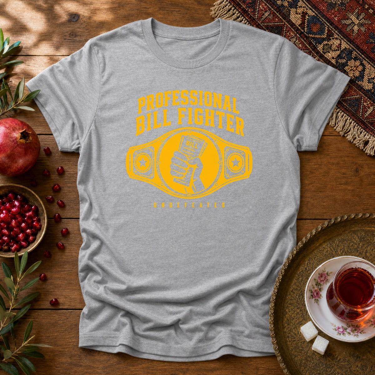 Professional Bill Fighter Unisex T-Shirt - Sport Grey