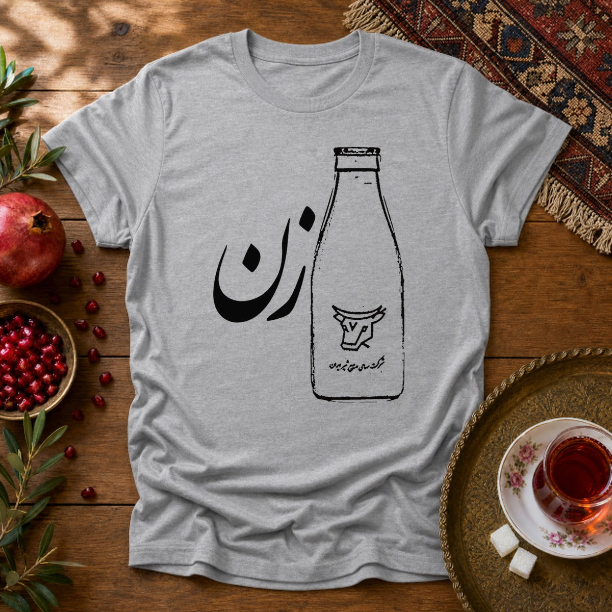 Shirzan Unisex T-Shirt - Sport Grey