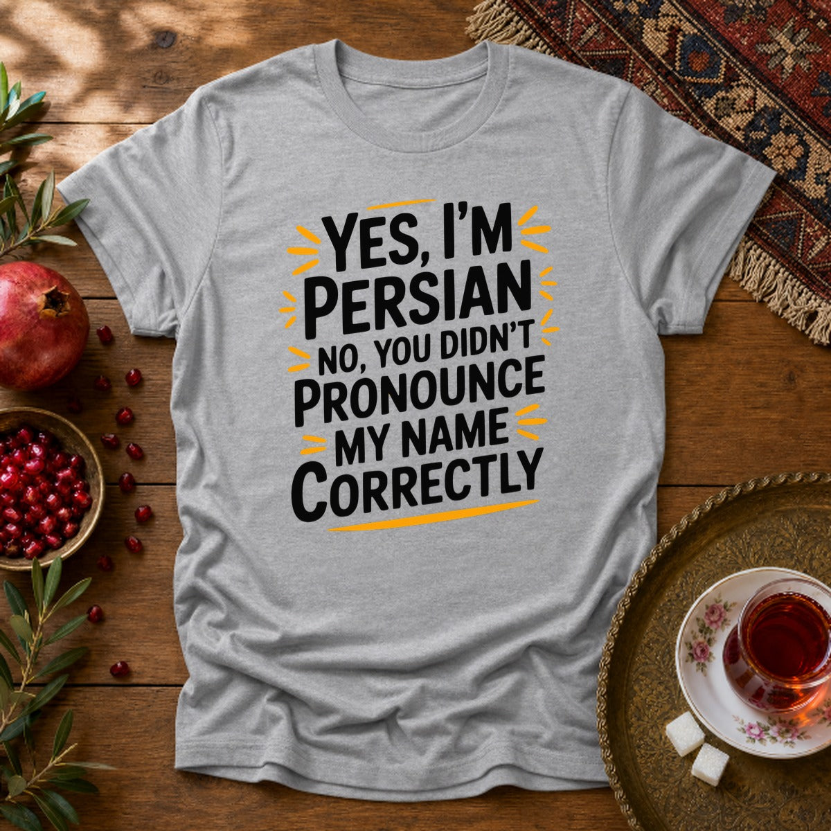 Yes, I'm Persian Unisex T-Shirt - Sport Grey