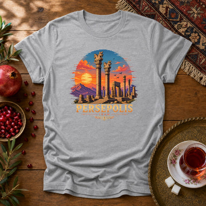 Persepolis - Pixel Art Unisex T-Shirt - Sport Grey