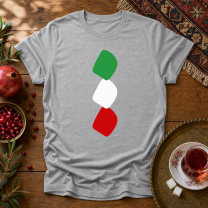 3 Noqte Iran Flag Unisex T-Shirt - Sport Grey