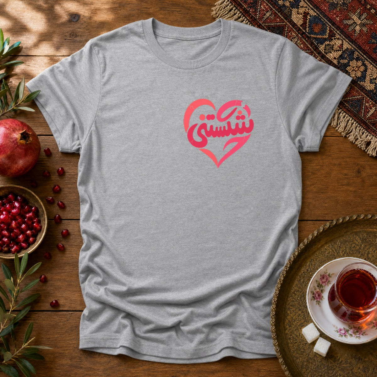 Shekastani Unisex T-Shirt - Sport Grey