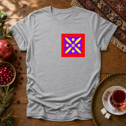 Derafshe Kaviani - Chest Print  Unisex T-Shirt - Sport Grey