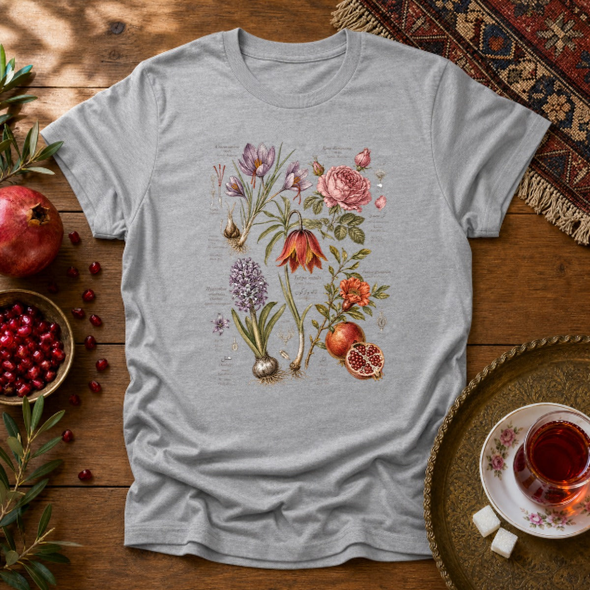 Flora of Iran Unisex T-Shirt - Sport Grey