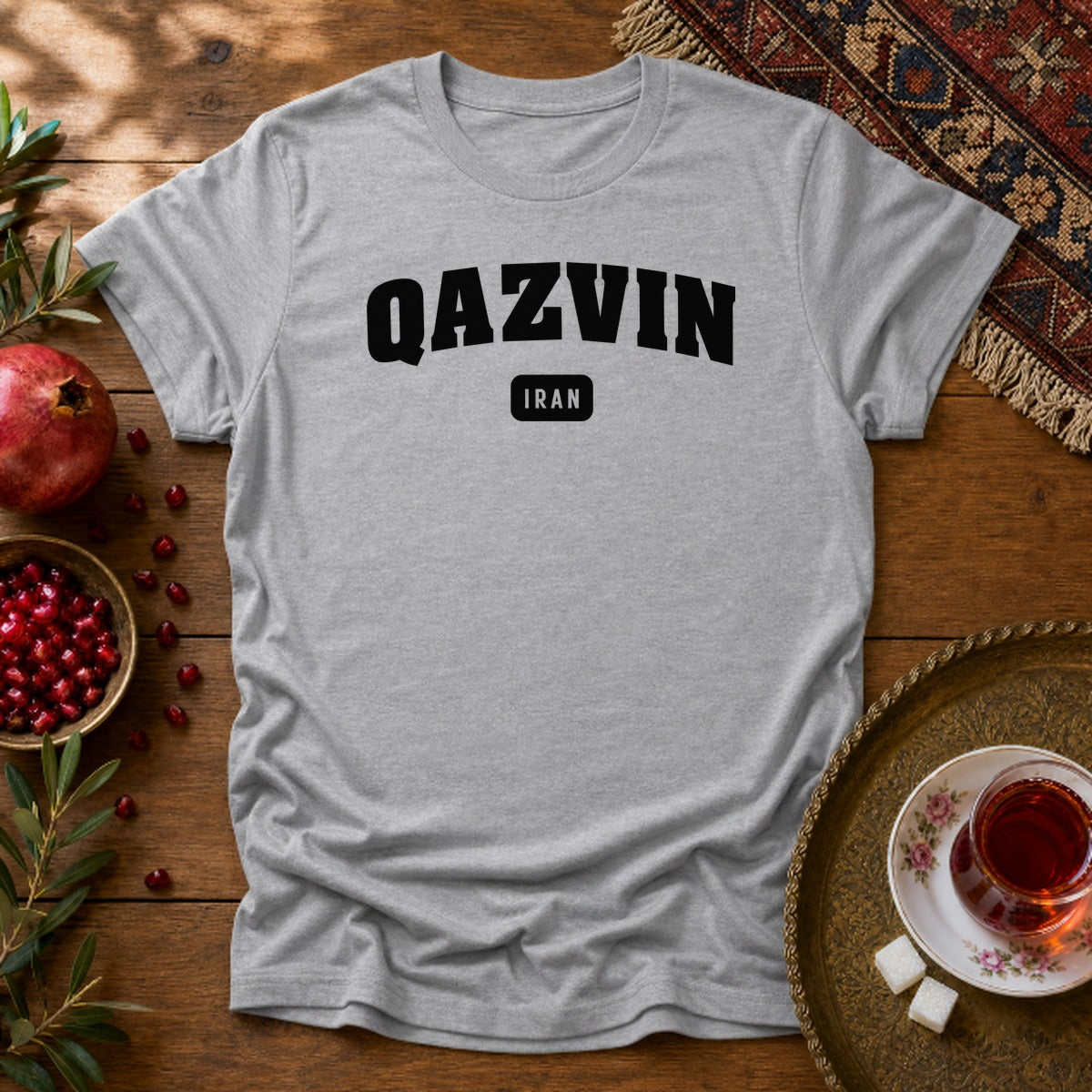 Qazvin Unisex T-Shirt - Sport Grey