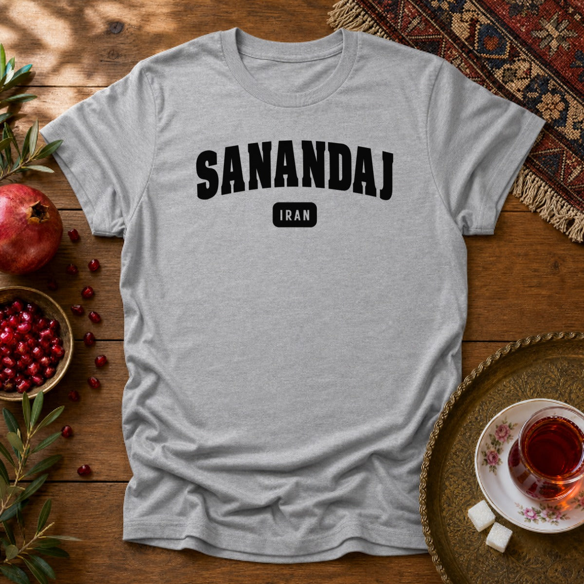 Sanandaj Unisex T-Shirt - Sport Grey
