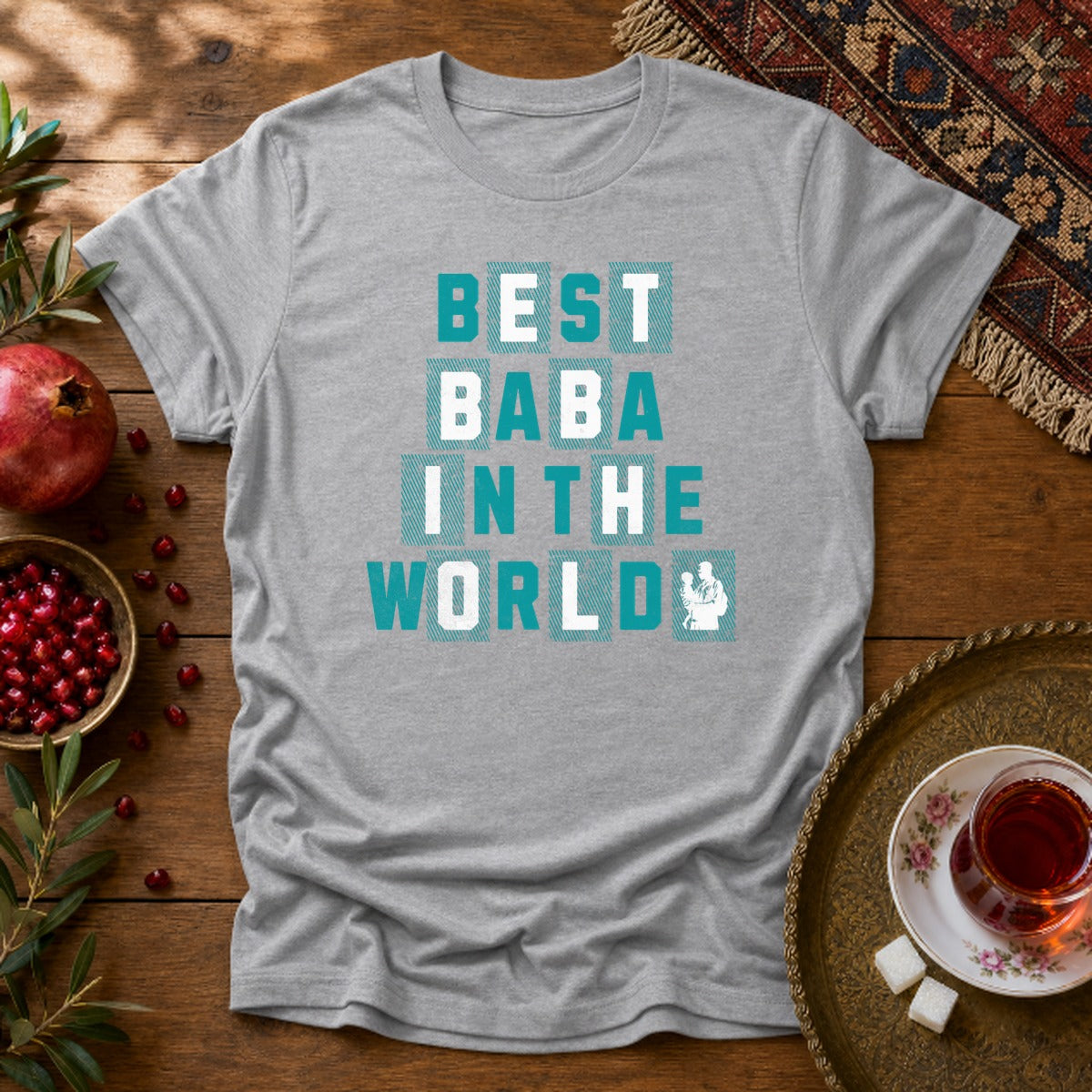 Best Baba in the World Unisex T-Shirt - Sport Grey