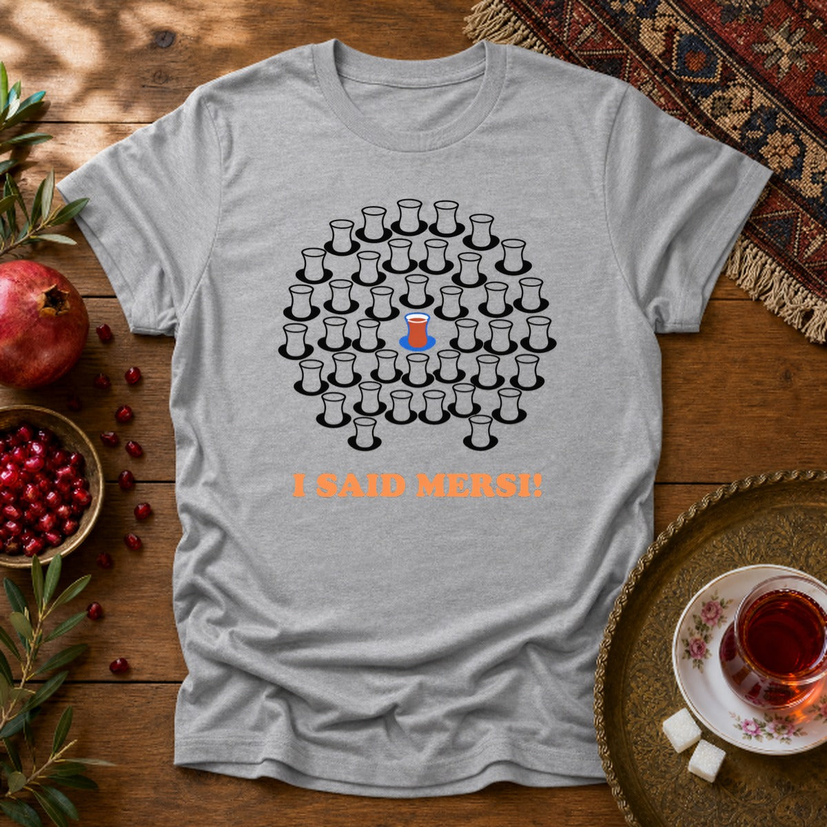 I Said Mersi Unisex T-Shirt - Sport Grey
