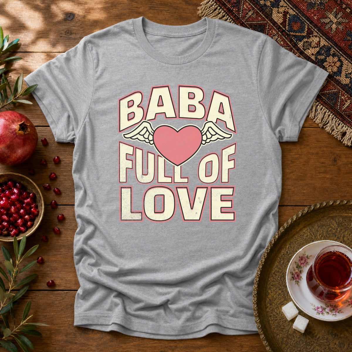 Baba Full of Love Unisex T-Shirt - Sport Grey