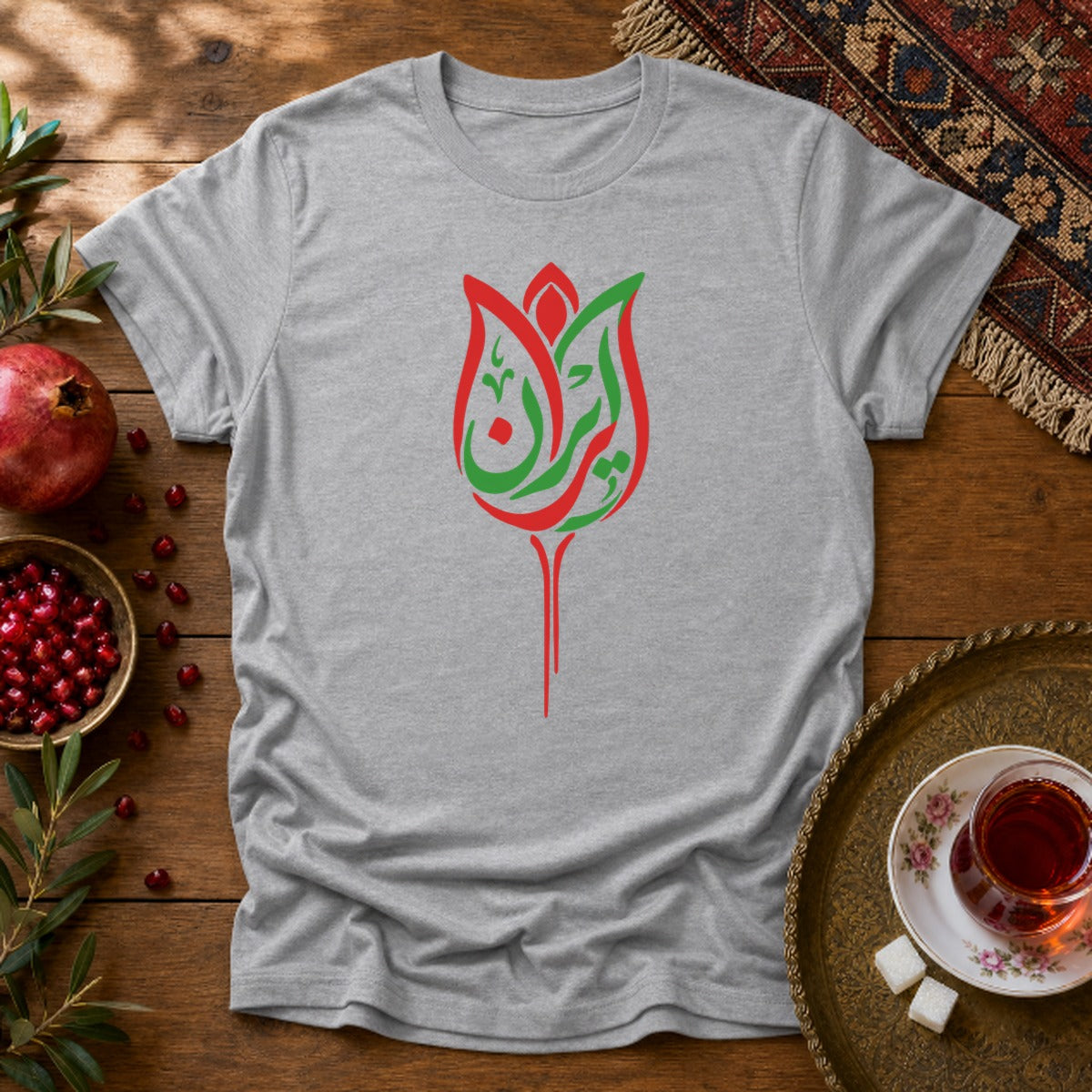 Iran Laleh Unisex T-Shirt - Sport Grey