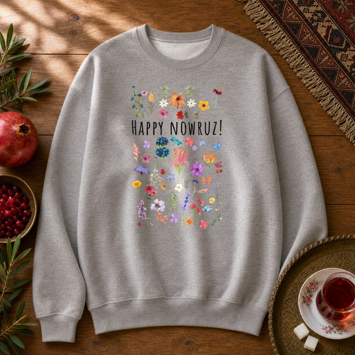 Happy Nowruz! Sweatshirt - Sport Grey