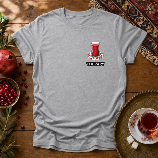 Chayee Therapy - Chest Print Unisex T-Shirt - Sport Grey