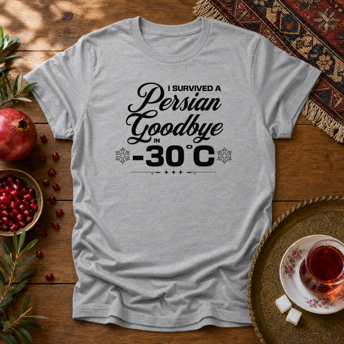 Persian Goodbye Survivor Unisex T-Shirt - Sport Grey