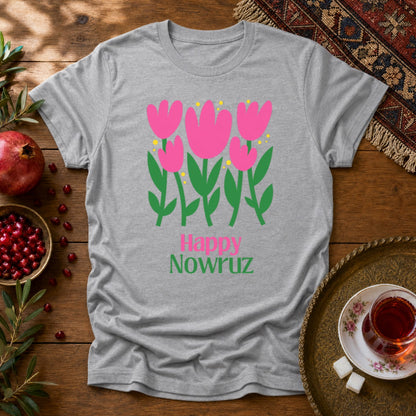 Nowruz Tulips Unisex T-Shirt - Sport Grey