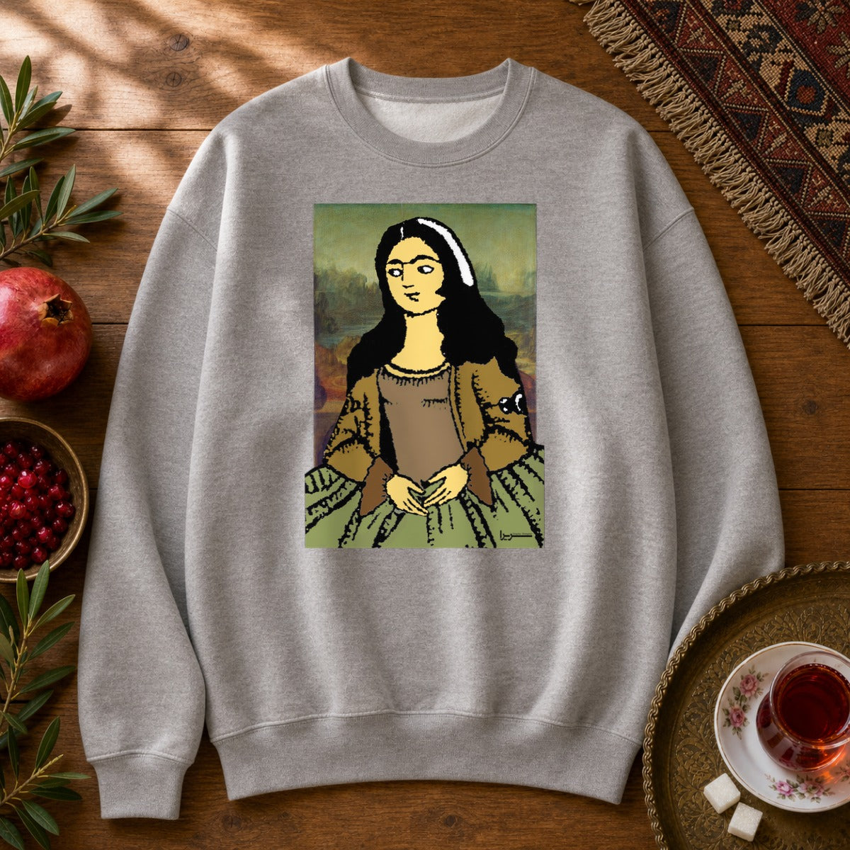 Mona Lisa Sweatshirt - Sport Grey