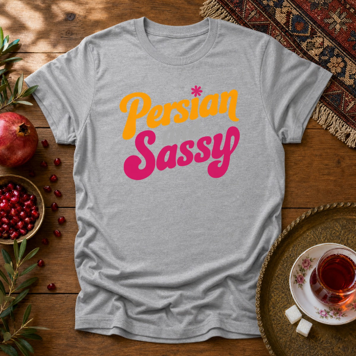 Persian and Sassy Unisex T-Shirt - Sport Grey