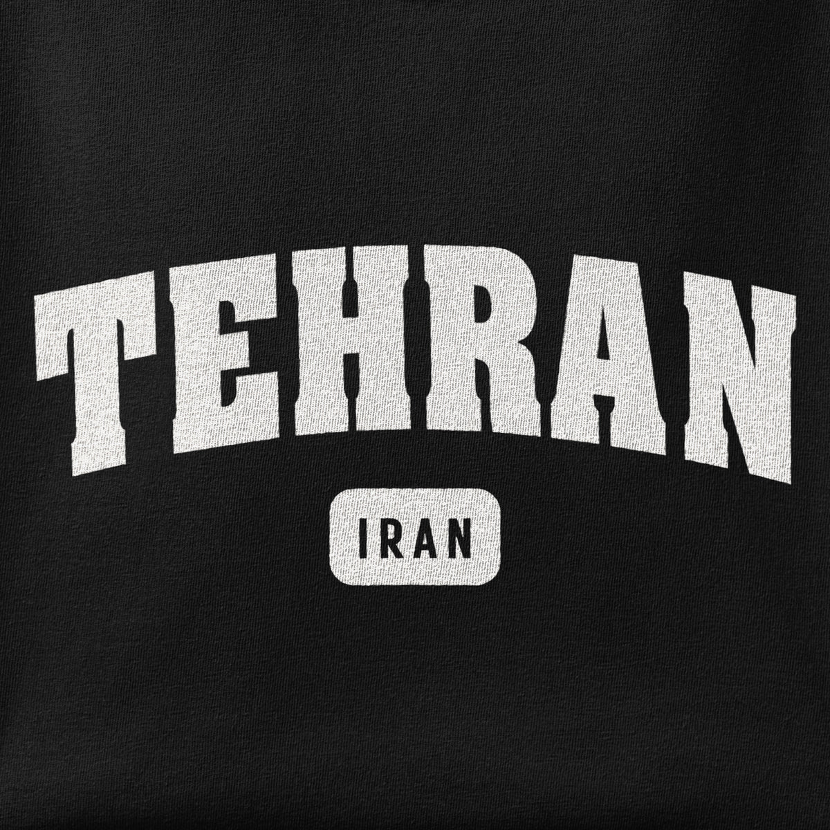 Close-up of the Tehran print showing ink detail on the fabric