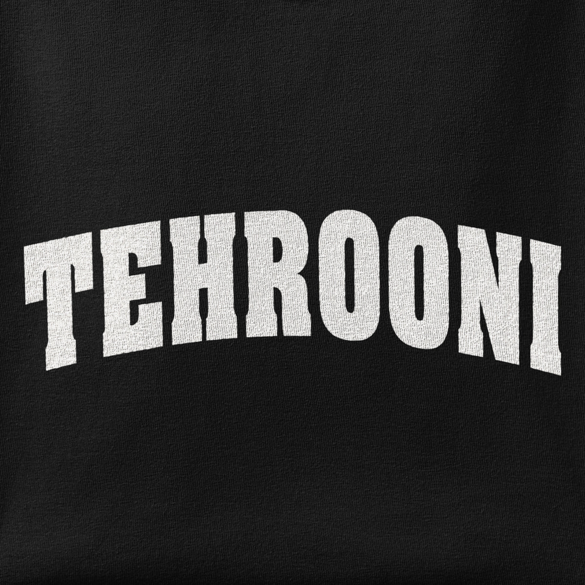 Close-up of the Tehrooni print showing ink detail on the fabric