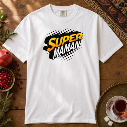 Super Maman Premium Tee - White