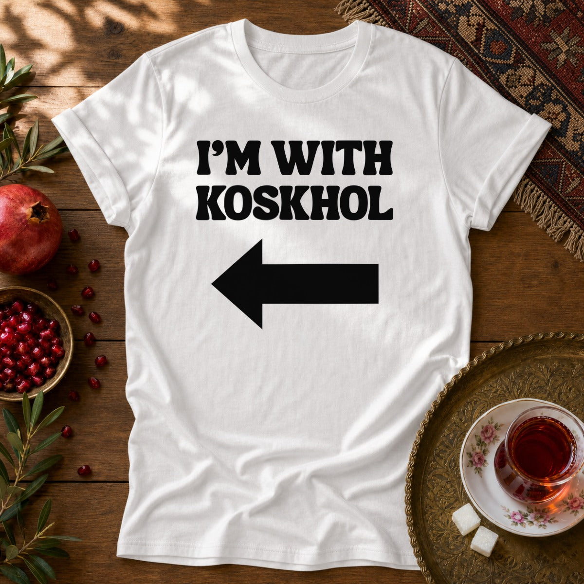 I'm with Koskhol - Right Unisex T-Shirt - White