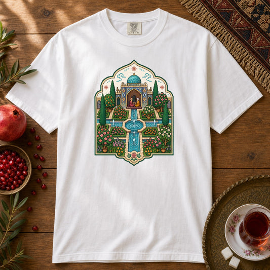 Persian Garden Miniature - Pixel Art Premium Tee - White