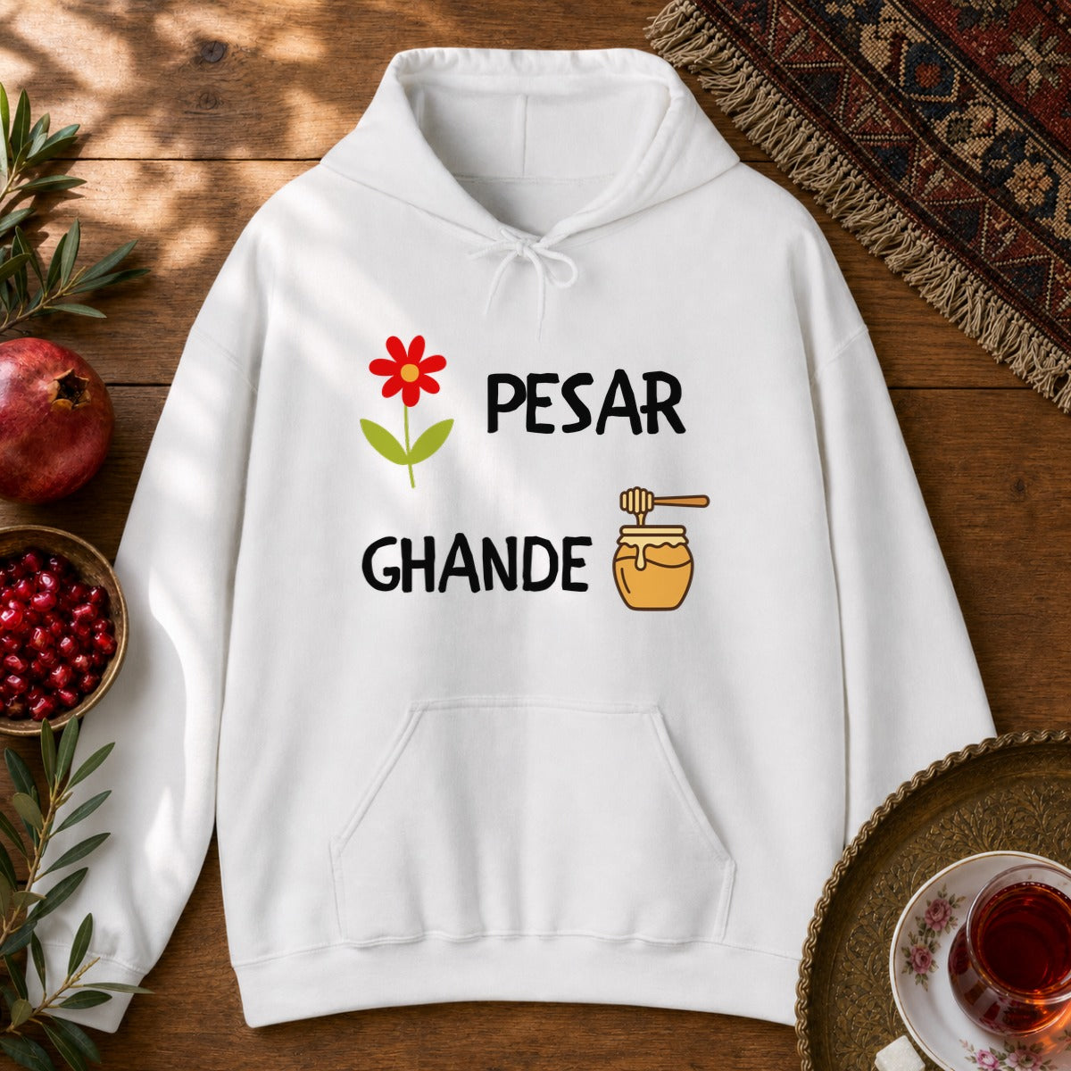 Gol Pesar Hoodie - White