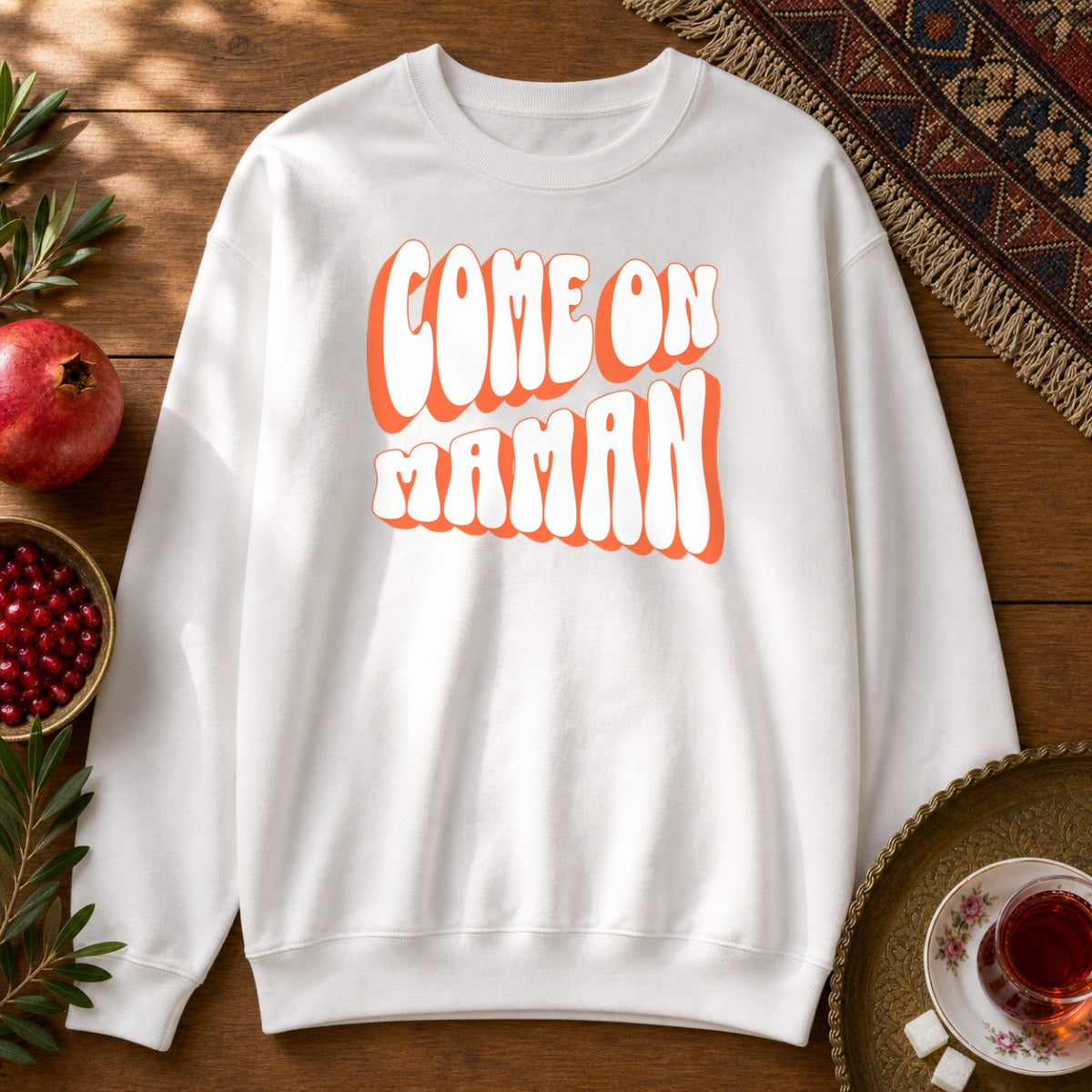 Come On Maman Sweatshirt - White