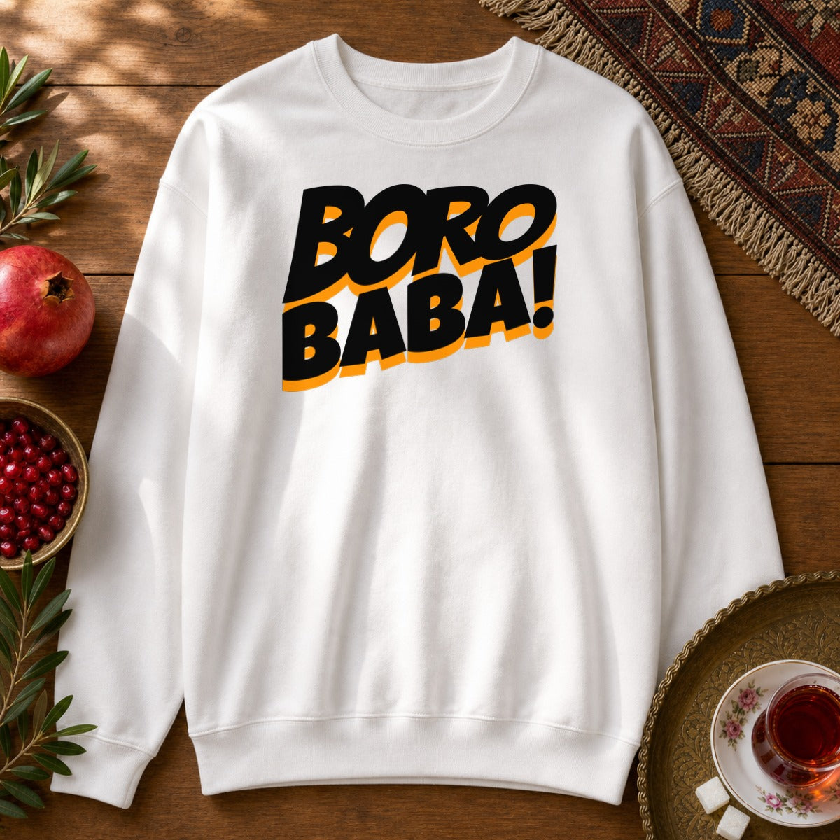 Boro Baba Sweatshirt - White