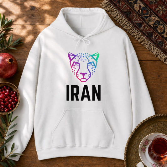 Persian Cheetah Hoodie - White