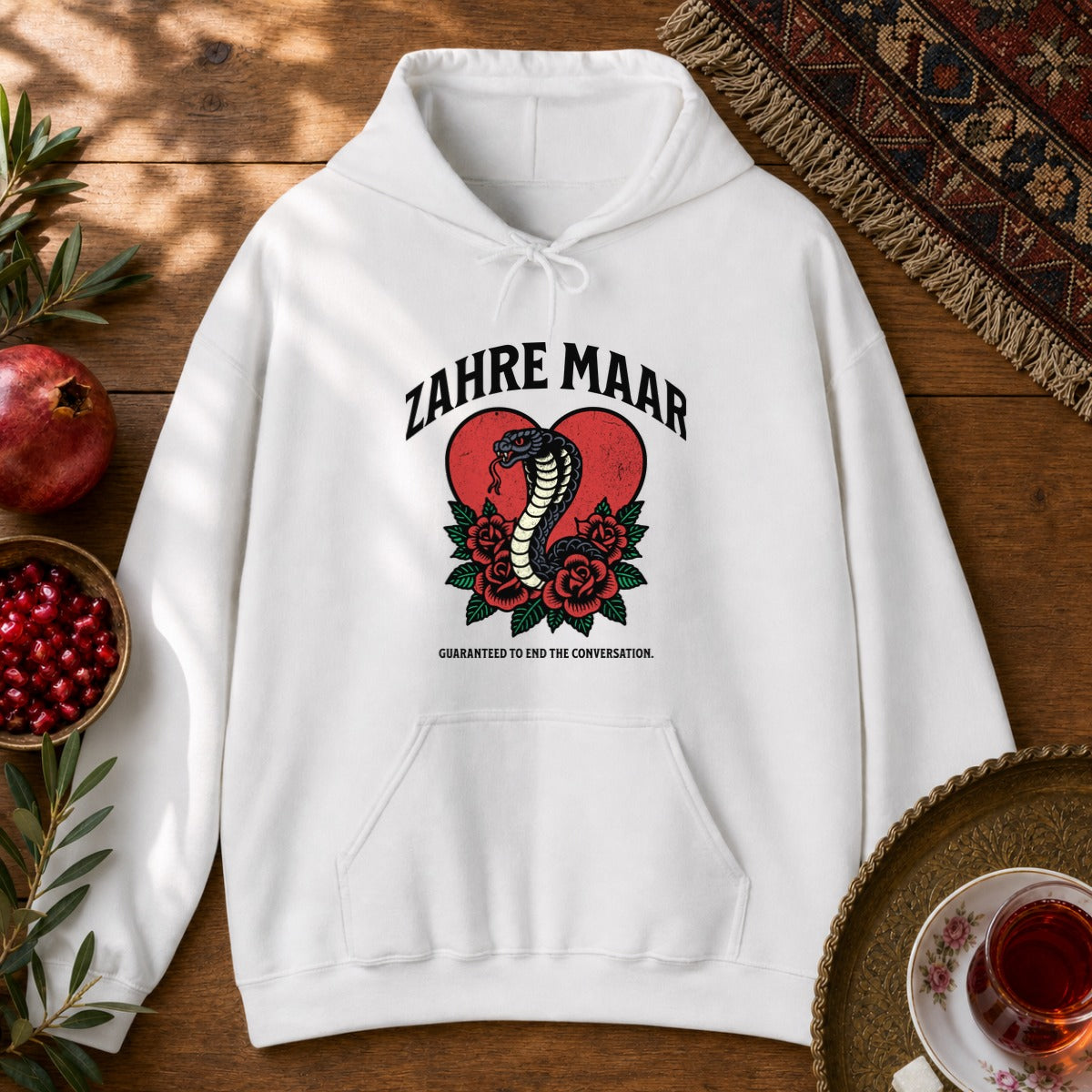 Zahre Maar Hoodie - White