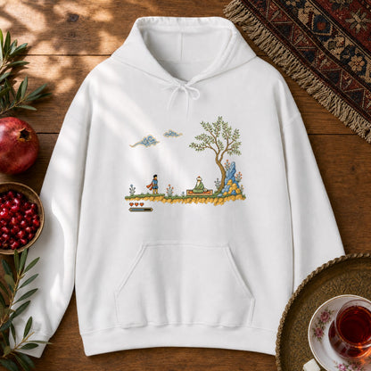 Retro Quest - Pixel Art Hoodie - White