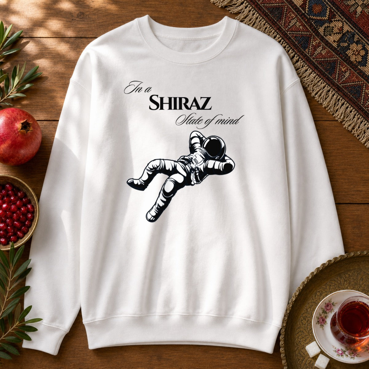 Shiraz State of Mind Sweatshirt - White