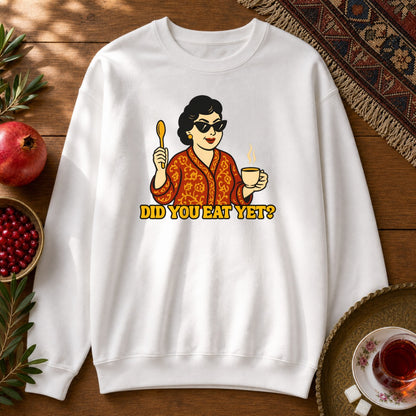 Did you eat yet? 1 Sweatshirt - White
