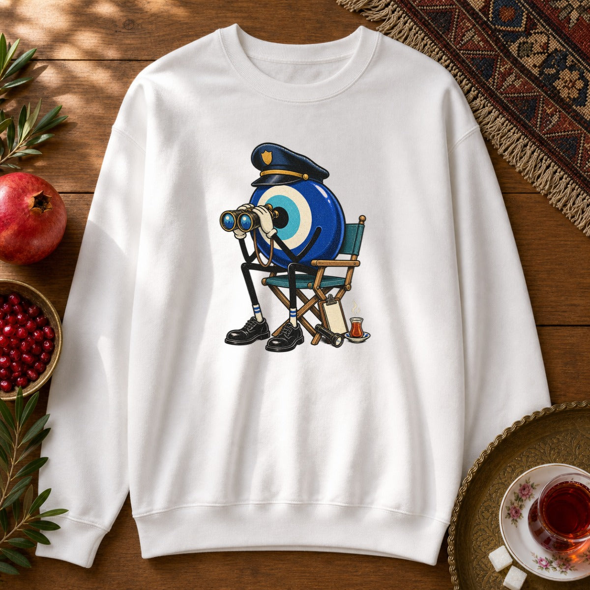 Nazar Guard Sweatshirt - White