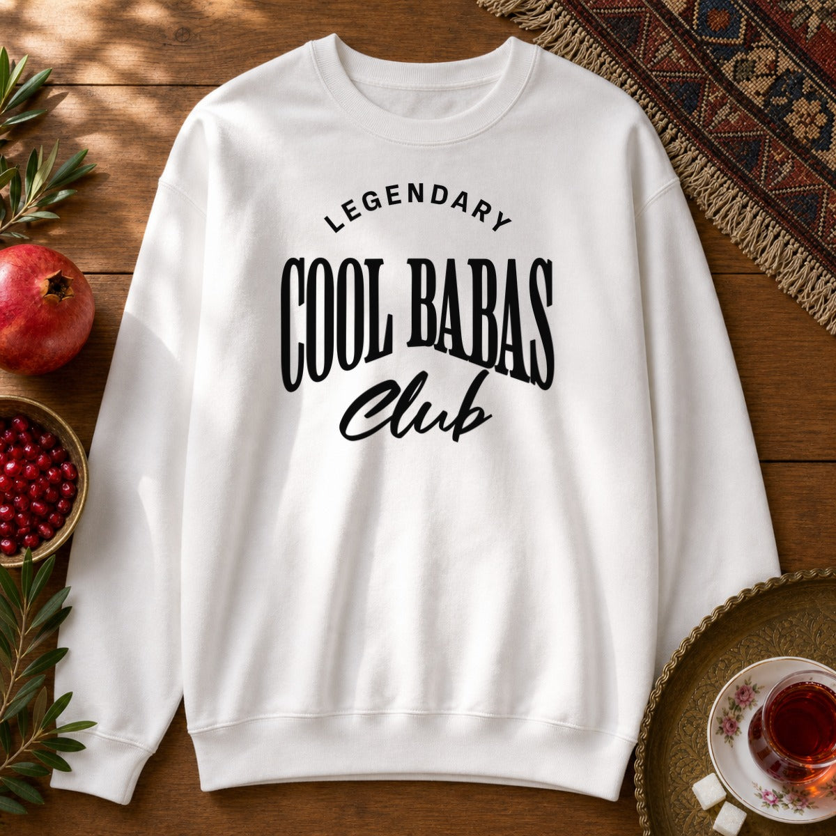 Cool Babas Club Sweatshirt - White