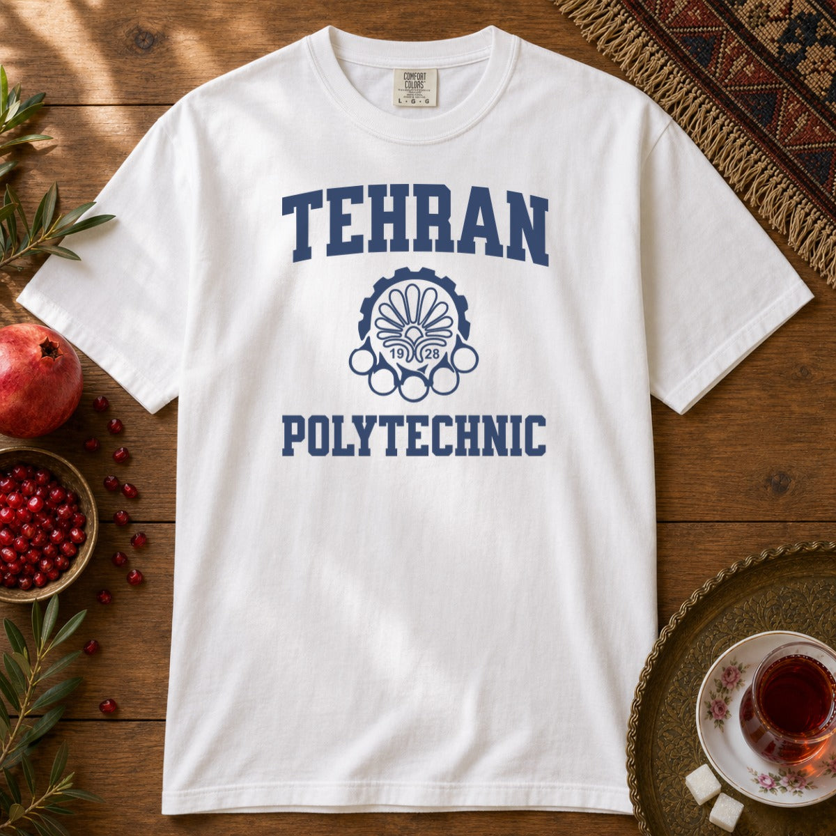 Tehran Polytechnic Premium Tee - White