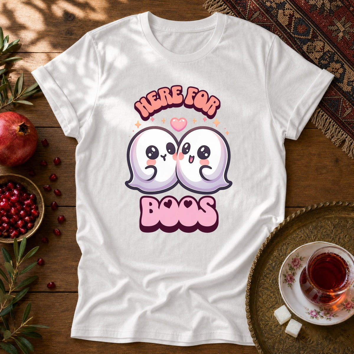Here for Boos Unisex T-Shirt - White
