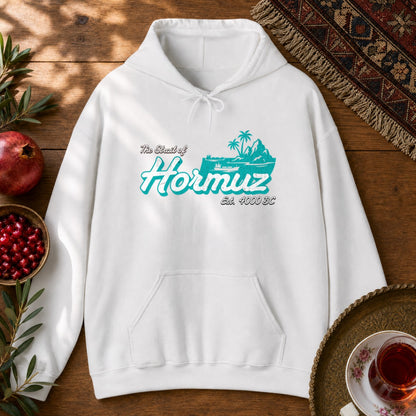 Strait of Hormuz Scene Hoodie - White