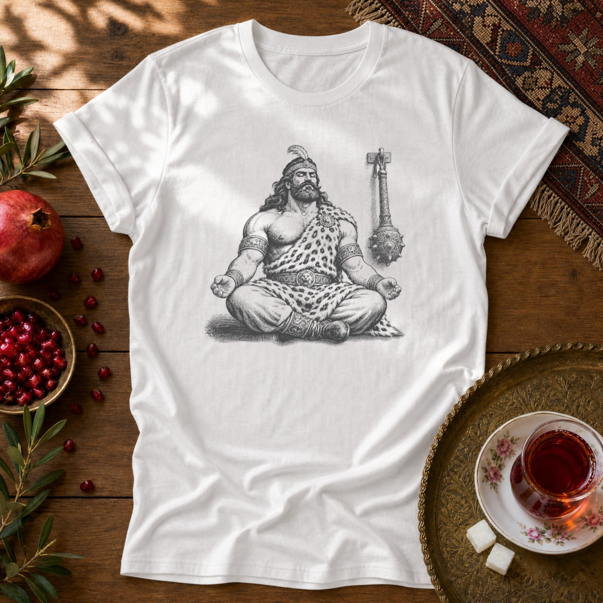 Meditating Rostam Unisex T-Shirt - White