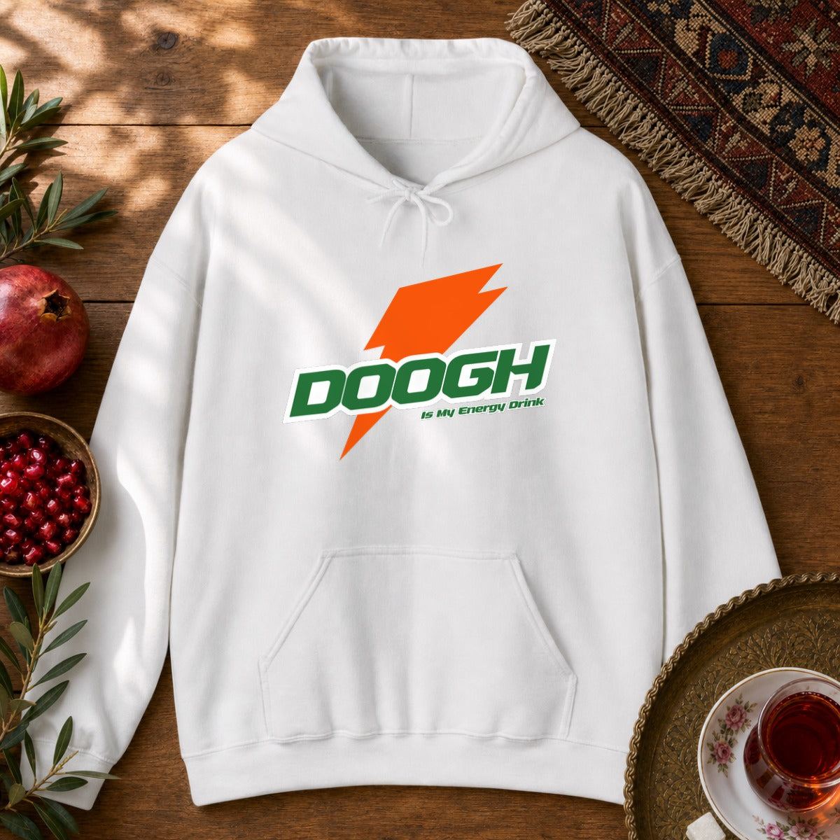 Doogh is My Energy Drink Hoodie - White