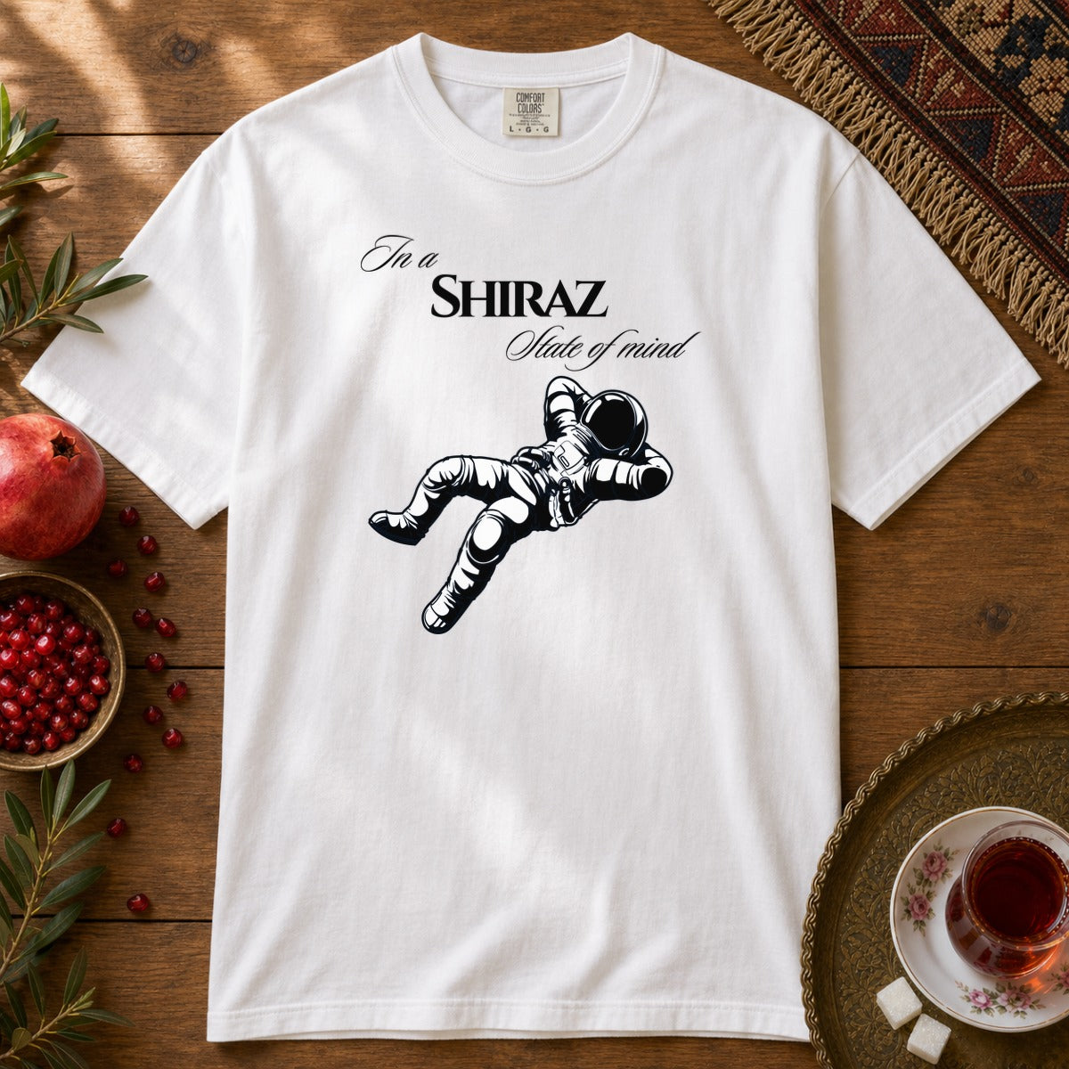 Shiraz State of Mind  Premium Tee - White