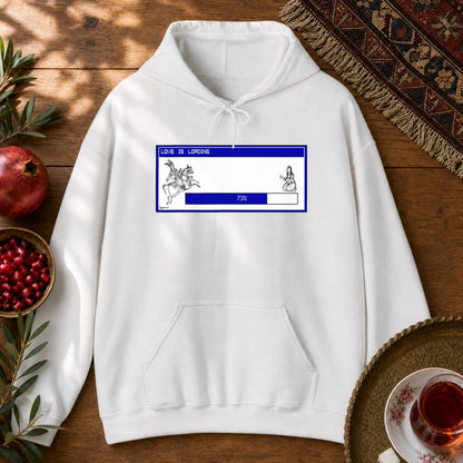 Love is Loading Hoodie - White