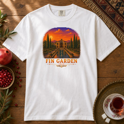 Fin Garden - Pixel Art Premium Tee - White