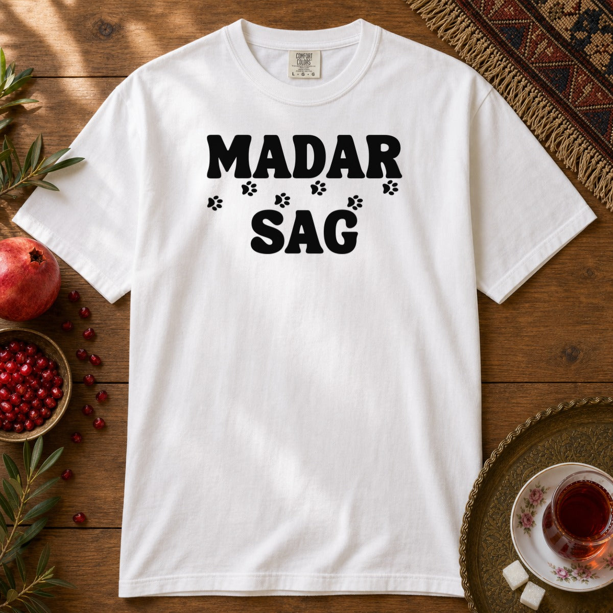 Madar Sag Premium Tee - White
