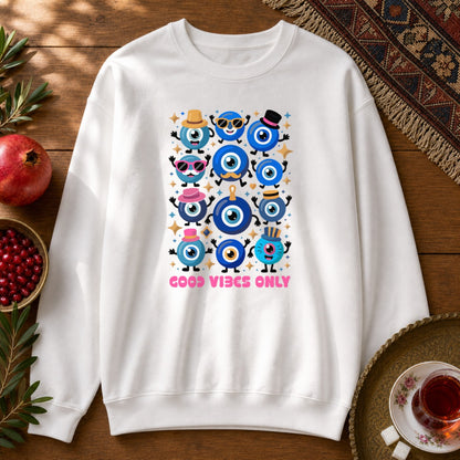Good Vibes Only Sweatshirt - White