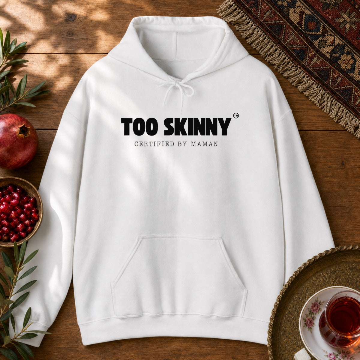 Too Skinny Hoodie - White