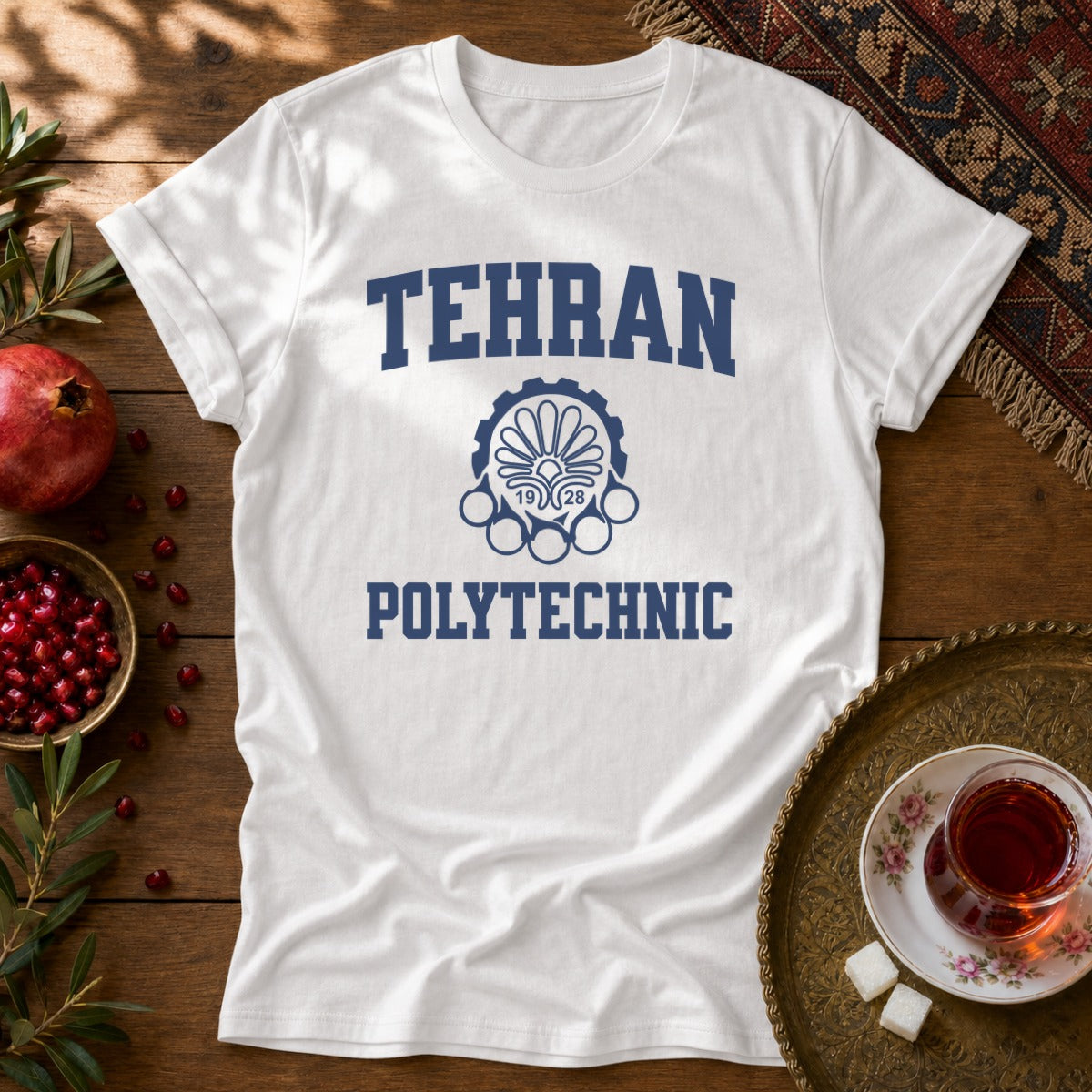 Tehran Polytechnic Unisex T-Shirt - White