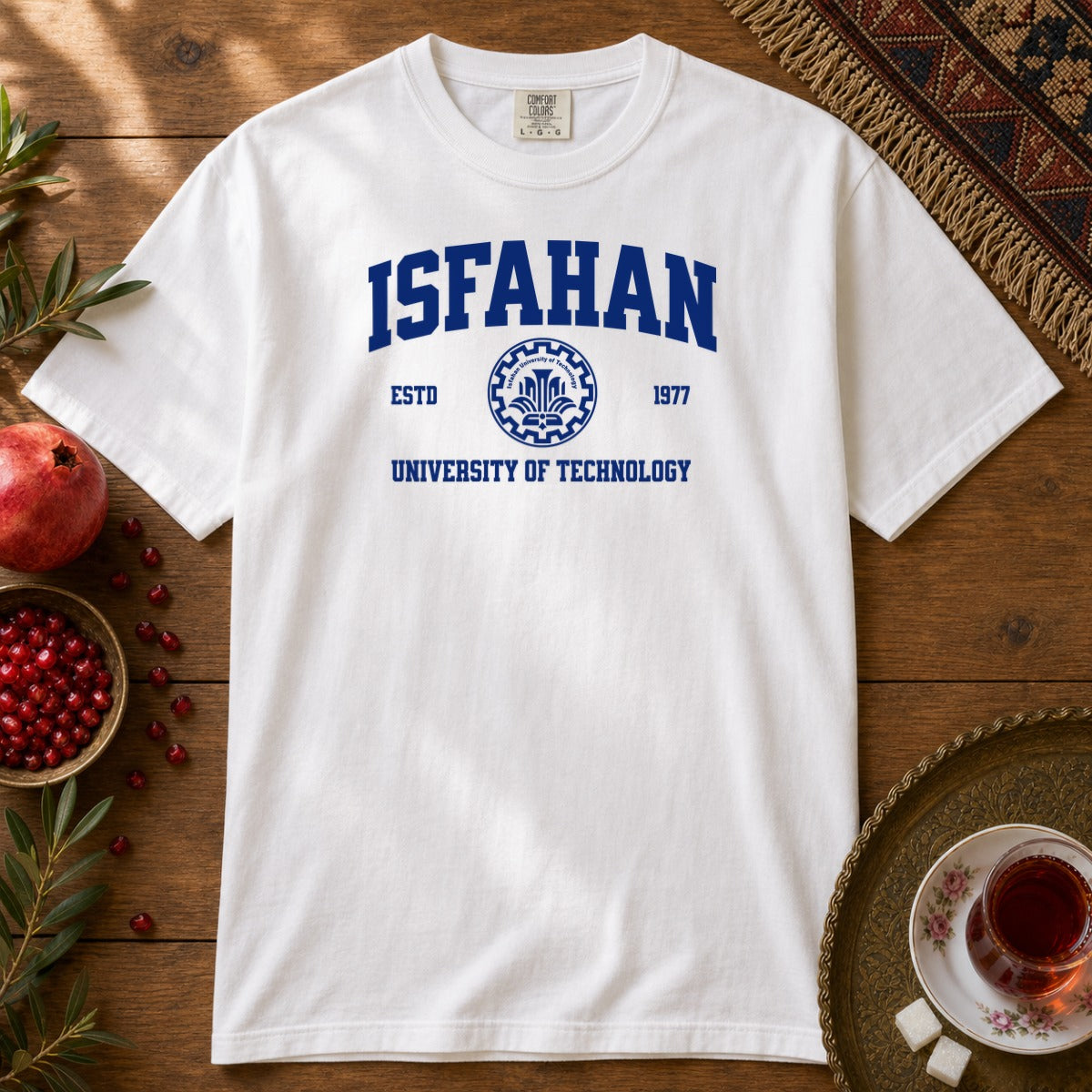 Isfahan University of Technology Premium Tee - White