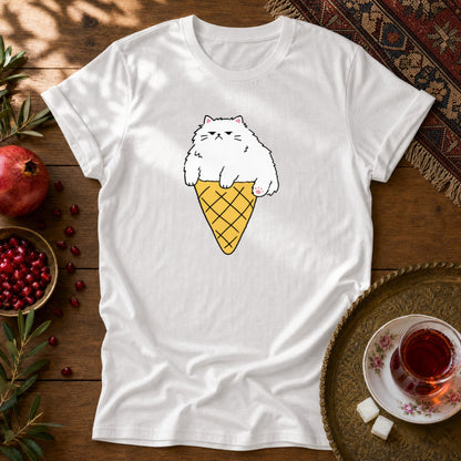 Persian Ice Cream Cone Unisex T-Shirt - White