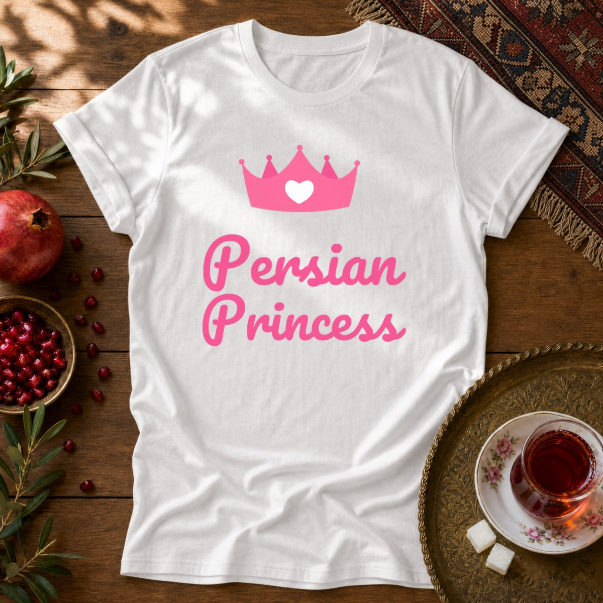 Persian Princess Unisex T-Shirt - White